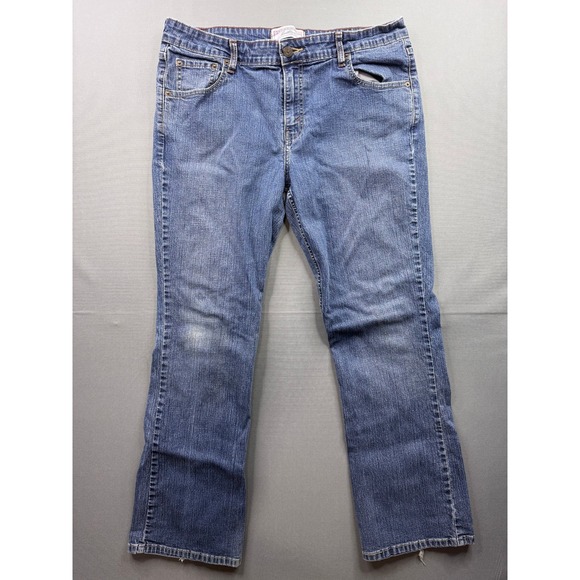 Signature by Levi Strauss & Co. Denim - Signature by Levi Strauss Low Rise Bootcut Jeans Blue Medium Wash Womens 14M